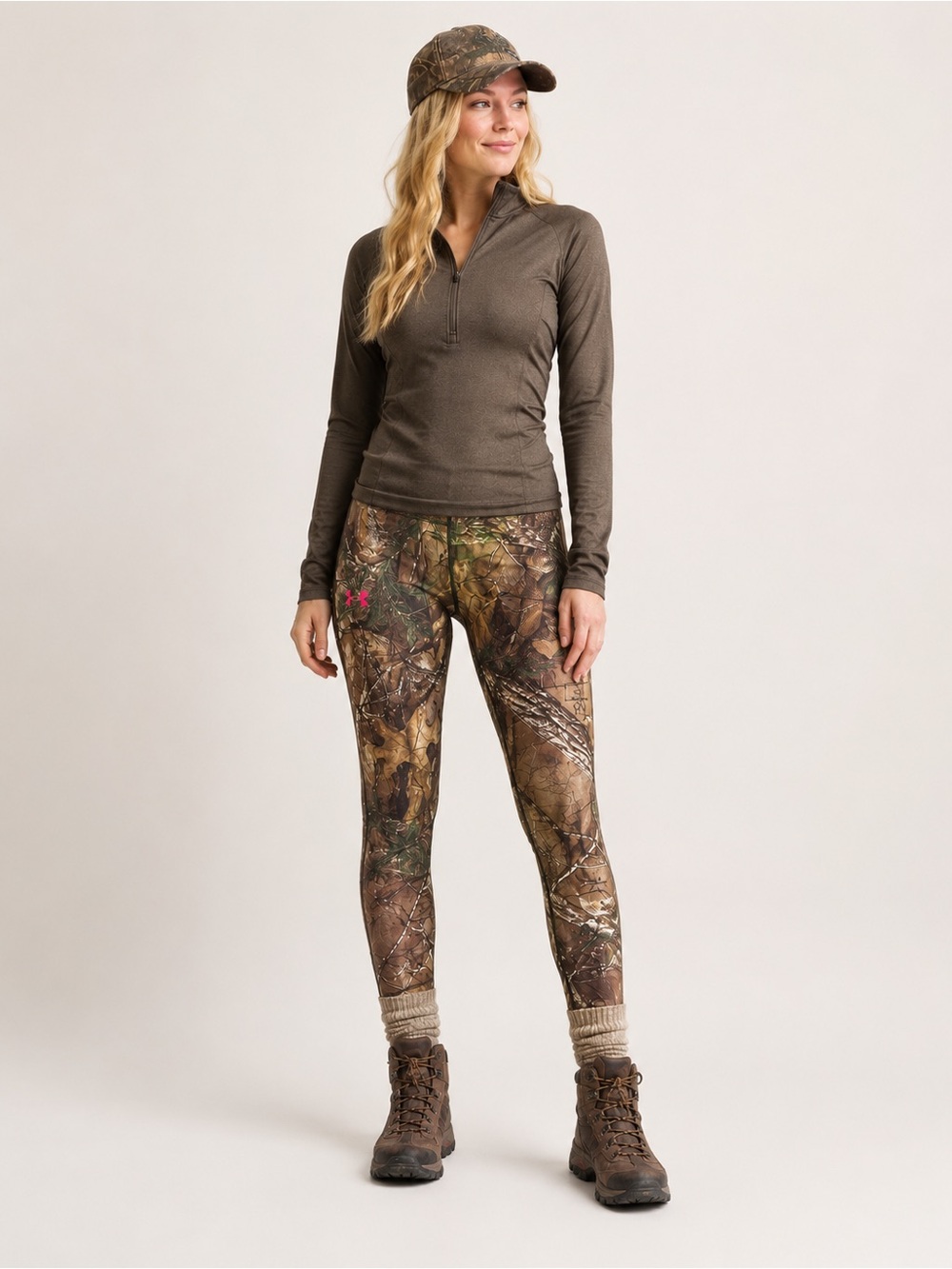 Under Armour ColdGear Scent Control Realtree Hunting Base Layer Leggings Womens